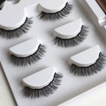 3 пары накладные ресницы на магнитах и магнитной жидкой подводки для глаз и набор пинцетов Водонепроницаемые 5 магнитов искусственные намагничные накладные ресницы для макияжа