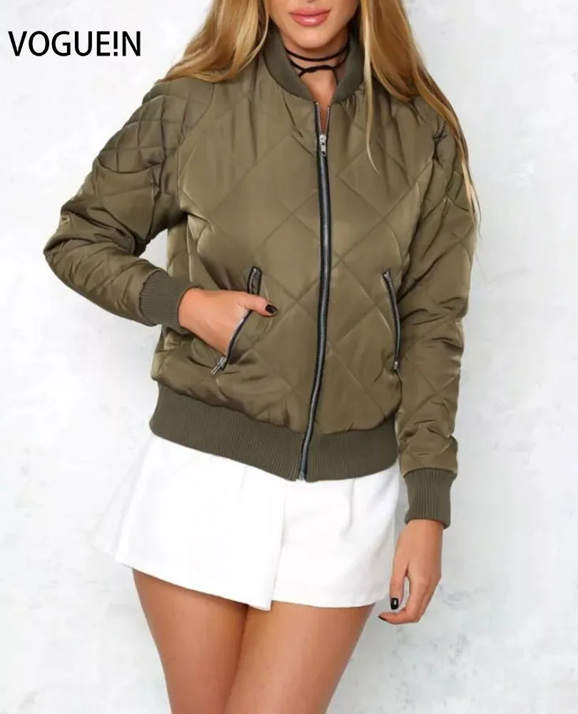 VOGUE!N Womens Ladies Autumn Long Sleeve Short Coat Jacket
