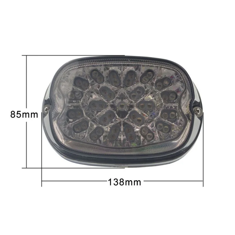 Smoke Tail Light LED integrated Turn Signals for Harley davidson Fatboy, Sportster, Dyna, Road King, Glides, Fatboy, XL 883 1200 (6)