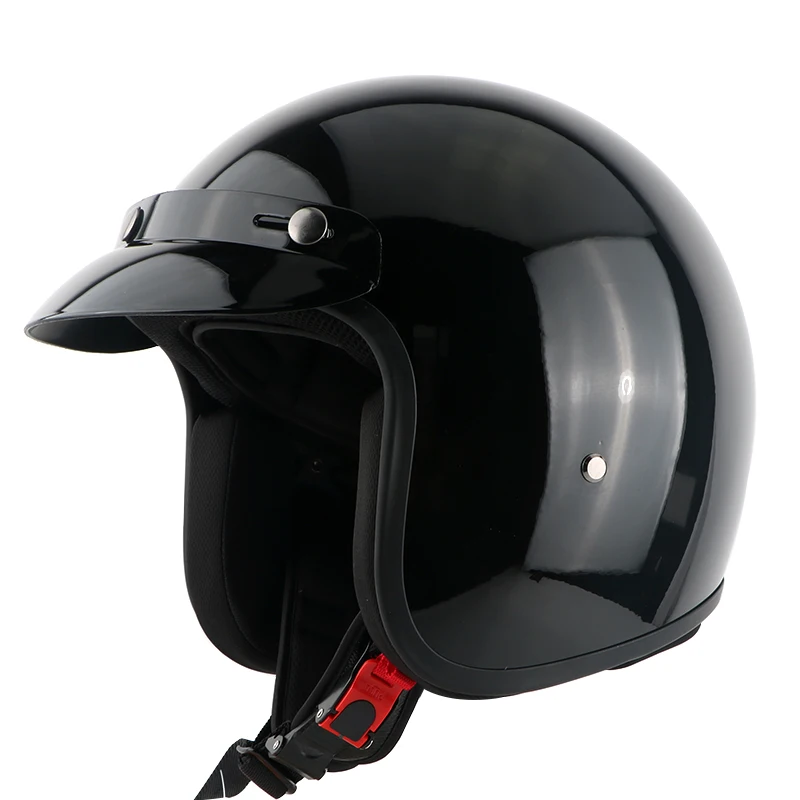 Взрослый открытый лицо jet moto Винтаж мото rcycle шлемы мотоциклетные casco Ретро шлем для скутера 3/4 половина шлем DOT casque s m l xl - Цвет: 7