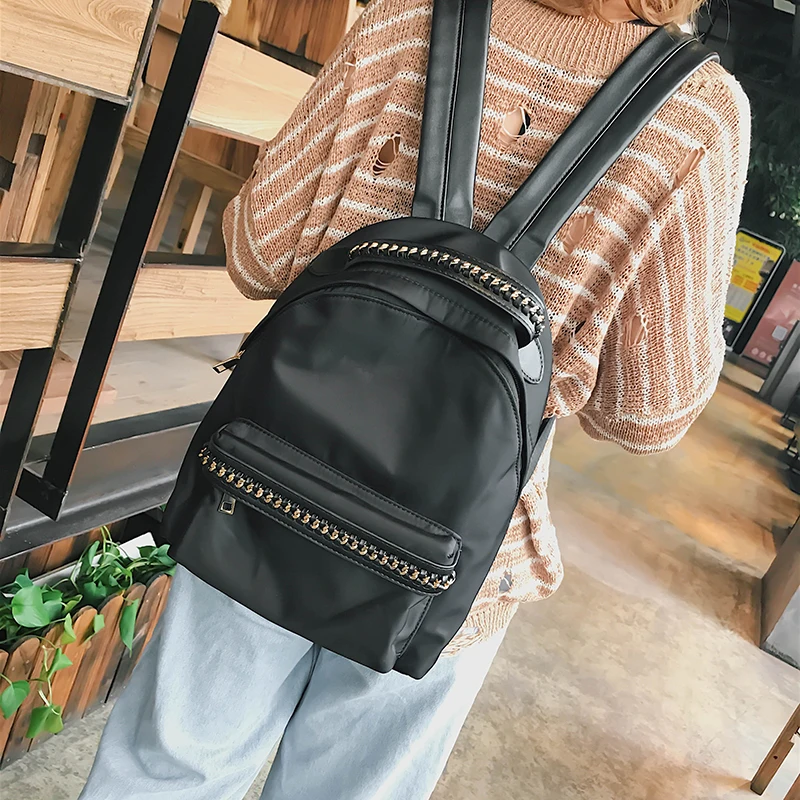 JANESPRI School Backpack for Teenage Girl Mochila Feminina Escolar Women Backpacks Nylon Waterproof Casual Laptop Bagpack Female (25)