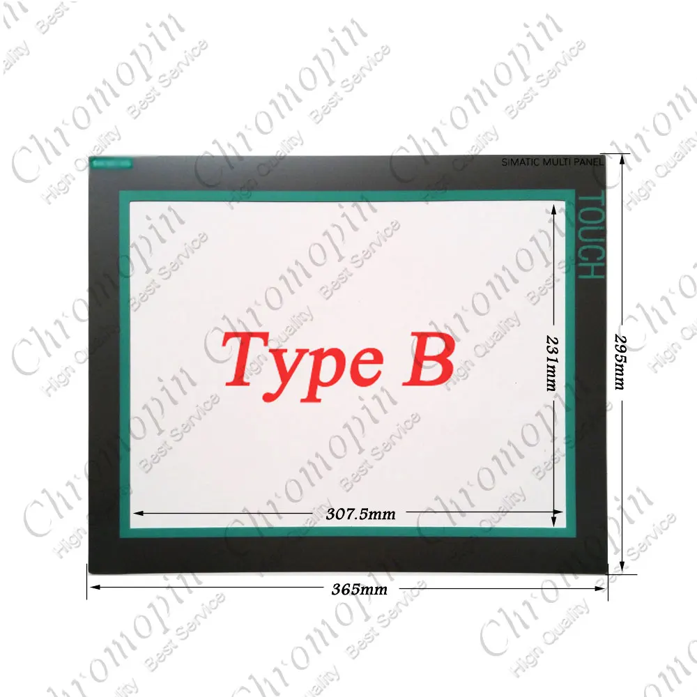 Front overlay B Новая сенсорная панель для 6ES7676-3BA00-0DC0 6ES7676-3BA00-0DD0 6AV7822-0AB10-1AC0 с верхним слоем - Цвет: Front overlay B