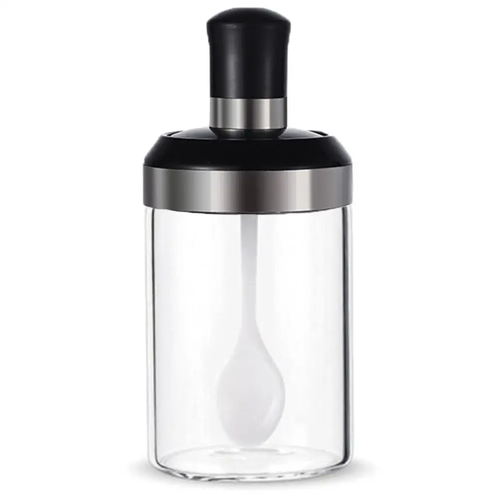 

Set for Spice Container Tool Salty Bottles Box Seasoning Jars Kit Honey Storage Salt and Pepper Cruet with Brush Organization