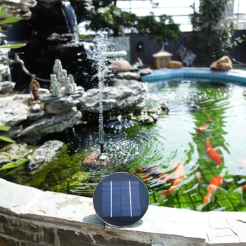

7V 1.2W Solar Panel Solar Powered Fountain Submersible Brushless Water Pump Kit for Bird Bath Pond Pull Garden