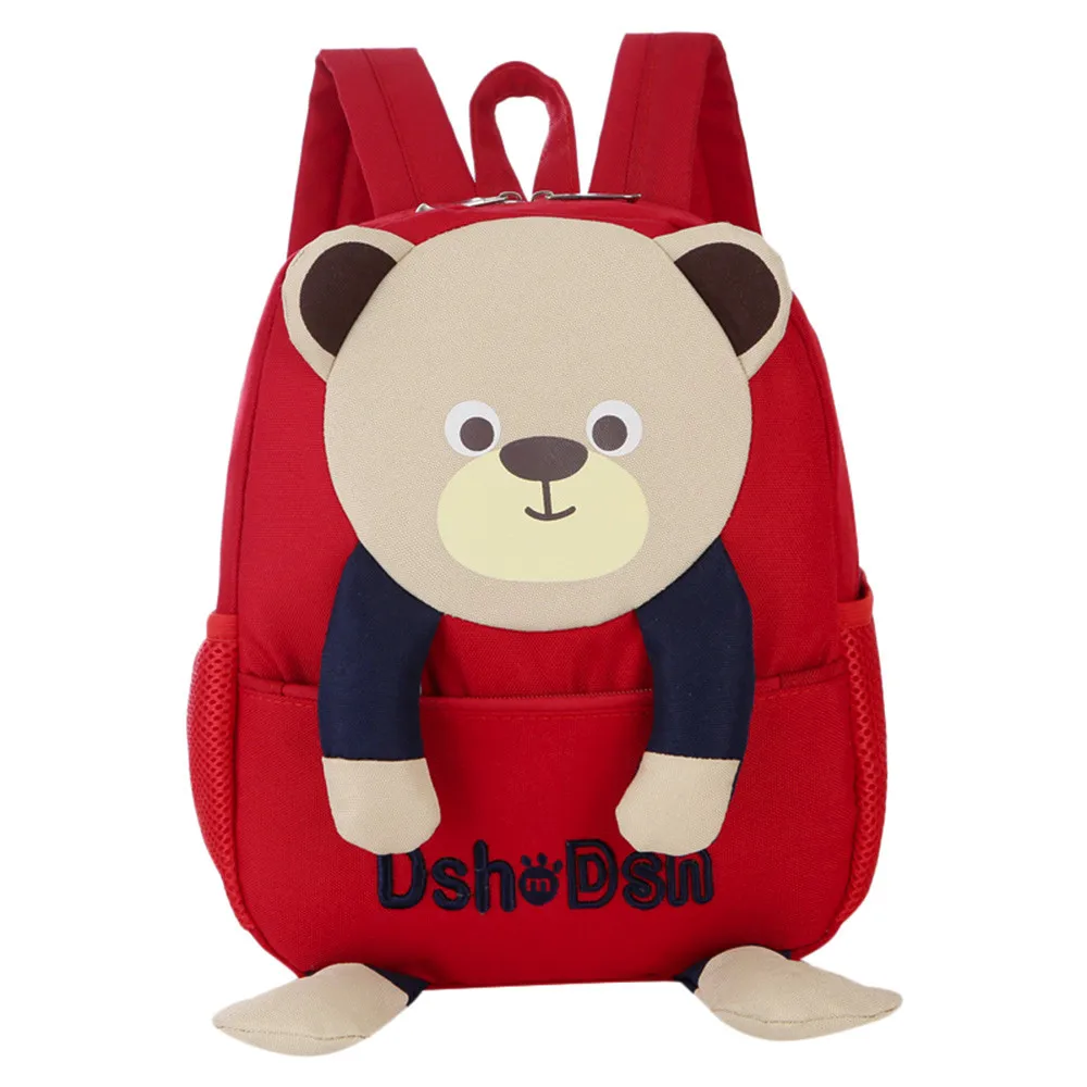 Школьный рюкзак для мальчиков и девочек с рисунком медведя школьные сумки