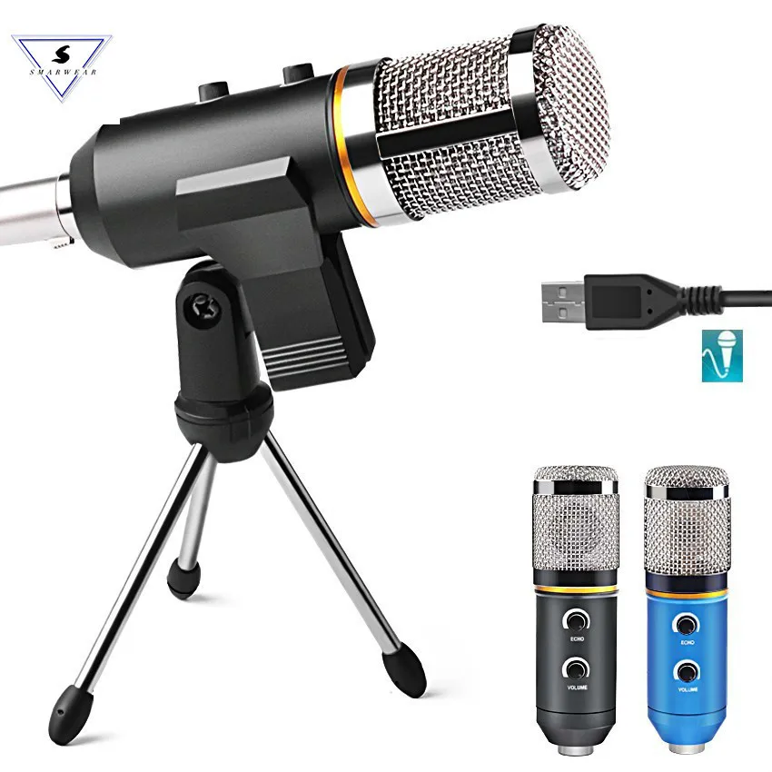 

Ssmarwear MK F600FL USB Condenser desktop Microphone For Computer Professional Studio Recording 3.5mm Wired Mic PK MK F200FL