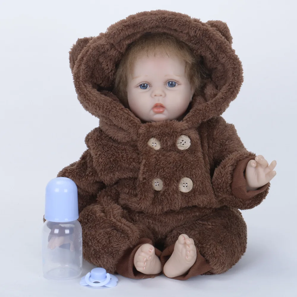 

55cm Realistic Reborn Girl Doll Soft Silicone Newborn Baby Toy with Cloth Body for Kids Birthday Xmas Gift Bebe