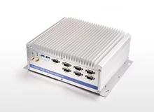 Fanles Industrial Computer, Core i3-5005U CPU, 6*USB 3.0/2.0 , 6*RS232, 2*GLAN, 2 * PCI Expansion Slots, Rugged Box PC