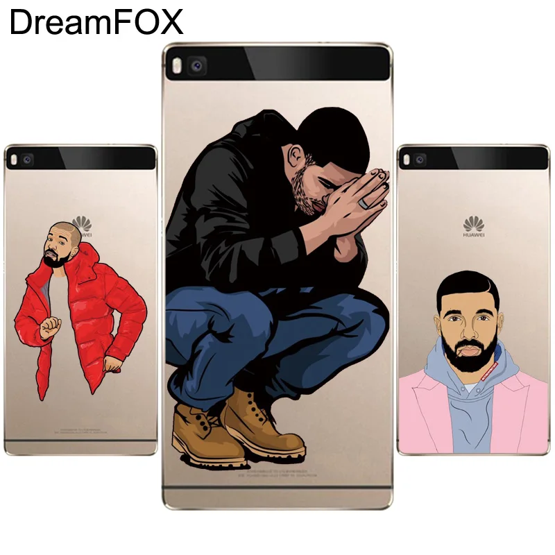 Мягкий силиконовый чехол DREAMFOX L034 Drake из ТПУ для huawei P8 P9 P10 Lite Plus 2017 Honor 8 Pro 9 6X |