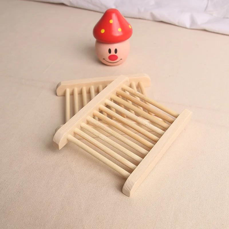 

Natural Wood Soap Tray Holder Dish Storage Bath Shower Plate Home Bathroom Wash 2019 hot Soap Holder Storage Organizer #10