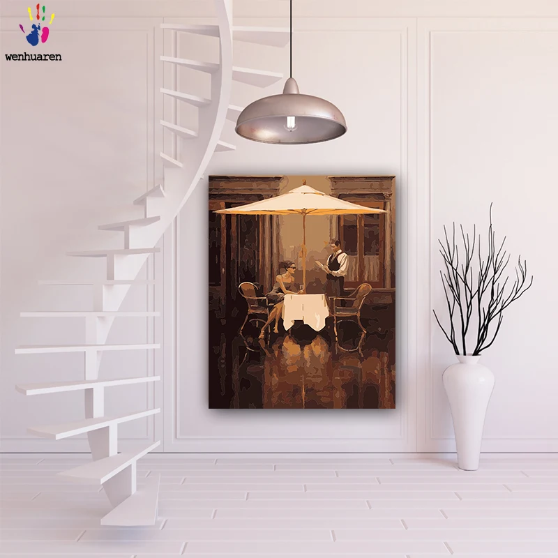 

DIY colorings pictures by numbers with colorsRefreshing afternoon teapainting by numbers framed Home