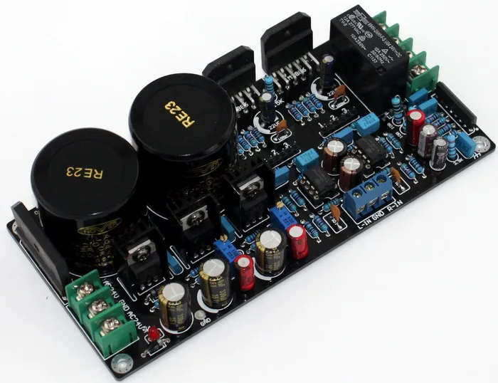 

YJHIFI LM3886 Plus power amplifier board (with sound effects) HIFI amplificador audio class d amplifier board