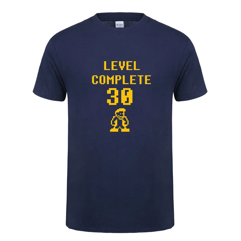 

New Level Complete 30 Men T Shirts Summer Short Sleeve O Neck Cotton Birthday Gift T-shirt 30 Years Old Man Tshirt OZ-151