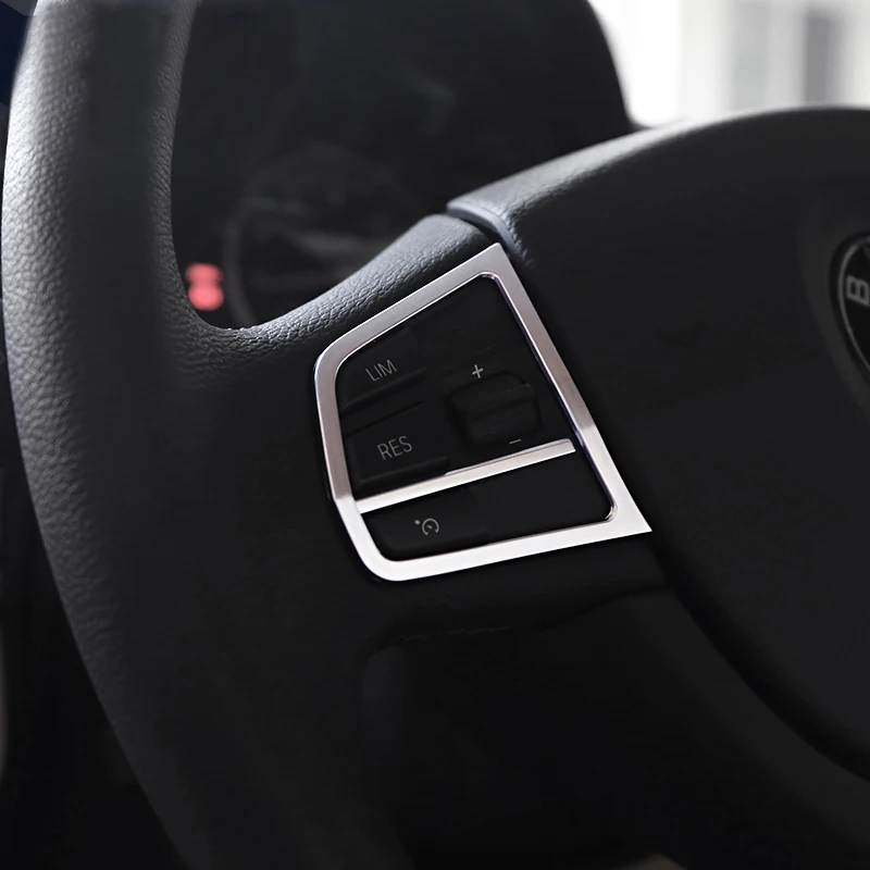 XMSM Steering Wheel Trim Cover Decorative Sticker For BMW 1 3 Series 2014 2015 2016 2017 2018 2019 Car Interior Styling Accessories Decorative Sticker Cover