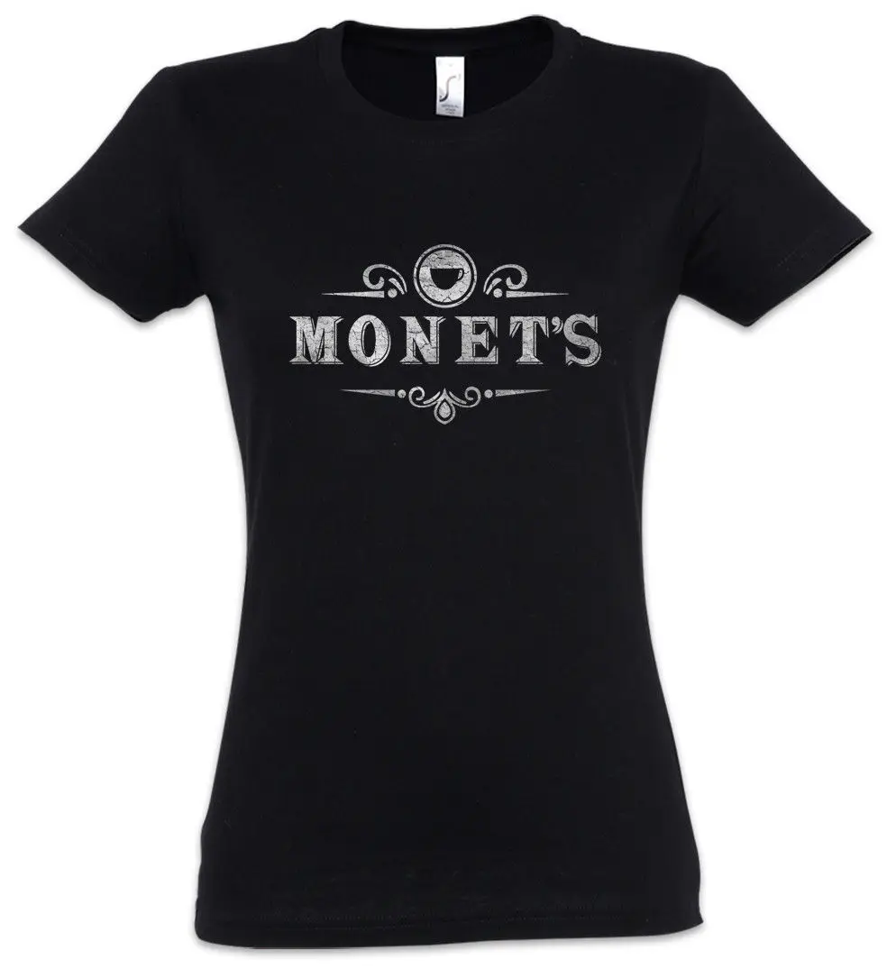 

Monet's I Damen T-Shirt 13 Sign Symbol Logo Reasons Cafe Restaurant Why Diner