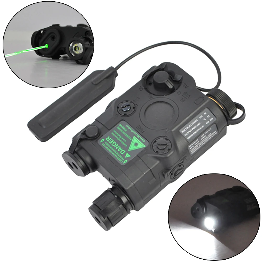 Tactique An/peq15 Point Vert Laser Blanc Led Lampe De Poche Ir Illuminateur Airsoft Pistolet