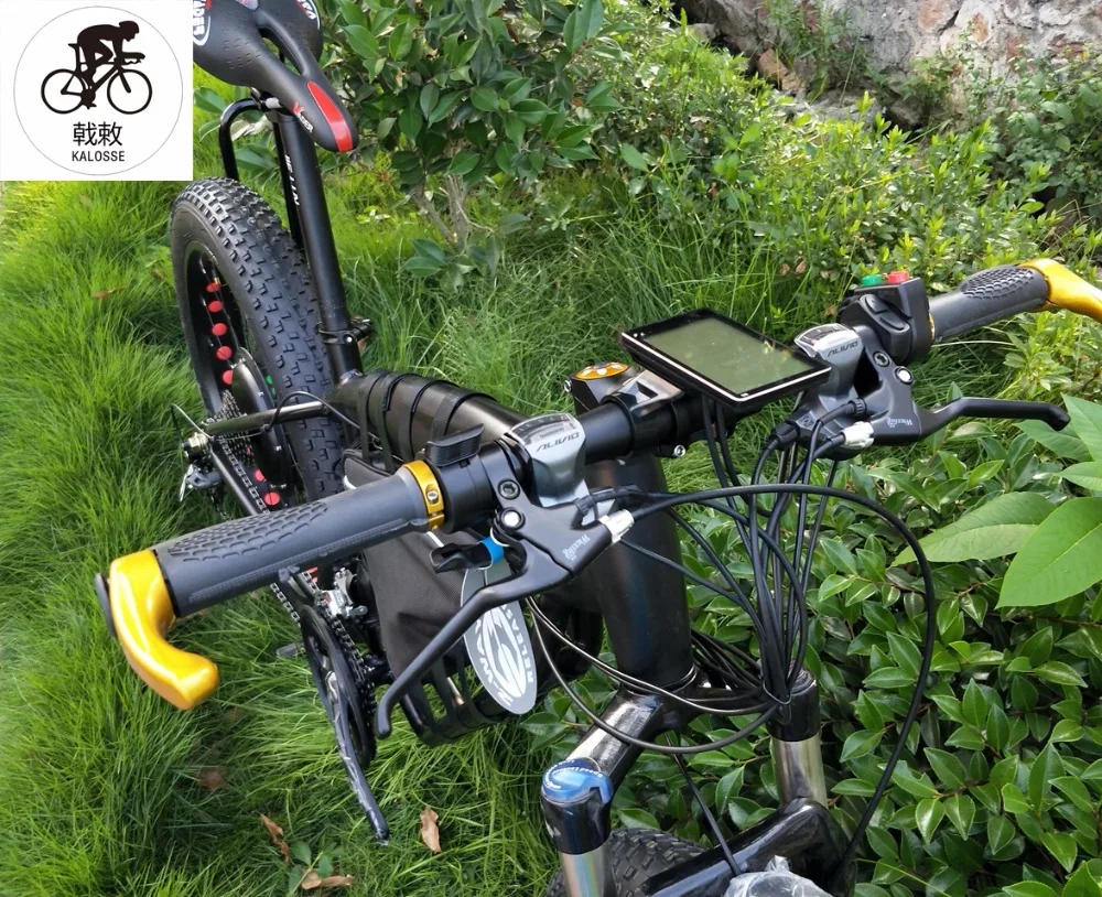 Kalosse E, гидравлический тормоз для снежного велосипеда, 27 скоростей, Электрический горный велосипед, 48 В, 1500 Вт, Электрический Снежный велосипед