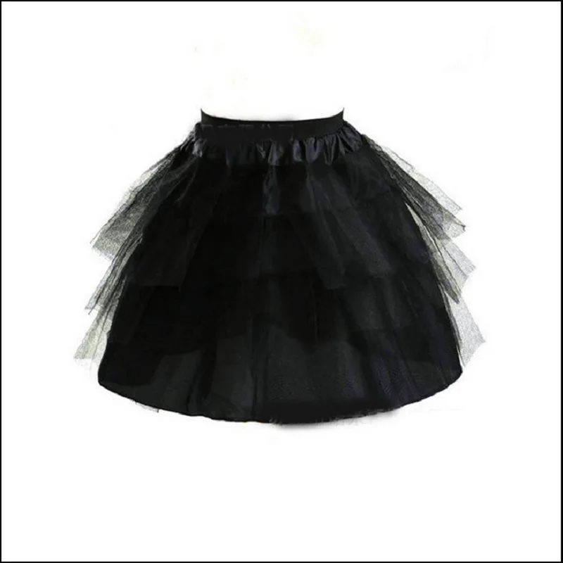 

2018 New Children Petticoats 3 Layers Hoopless Short Flower Girl Dress Crinoline for Wedding