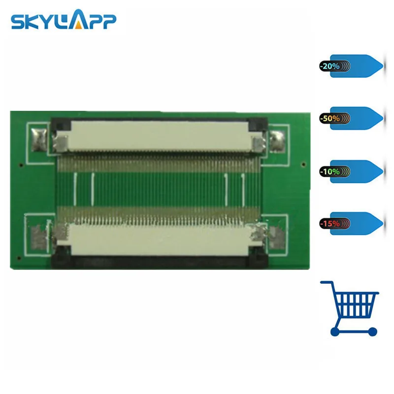 

Skylarpu 50Pin ZIF 0.5mm connector adapter with extension flat cable FFC extend Free shipping