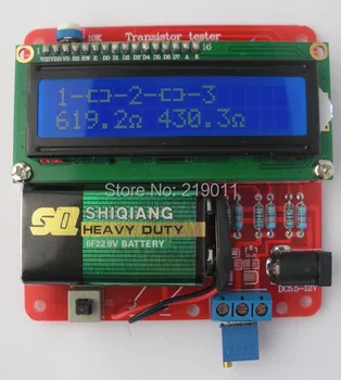 

DIY KIT 2014 New Transistor Tester Capacitor ESR Inductance Resistor Meter NPN PNP Mosfet free shipping with tracking number