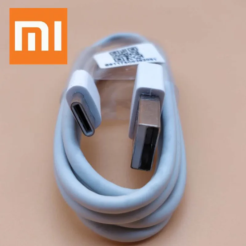 Оригинальный зарядный кабель Xiaomi Mi a2 белый 100 см Usb Type C Быстрый для 6 8 se max 3 mix 2 2s mi6