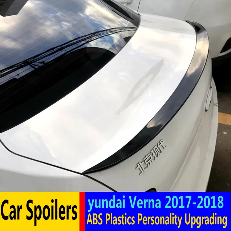 For Hyundai Verna Spoiler 2017-2018 ABS Material Car Rear Wing Primer Color | Автомобили и мотоциклы