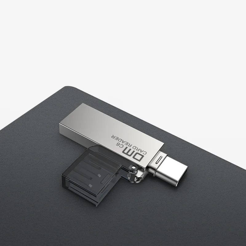 DM USB C кард-ридер CR006 Micro SD/TF Тип C Мульти устройство чтения карт памяти для MacBook или смартфон с USB-C интерфейс