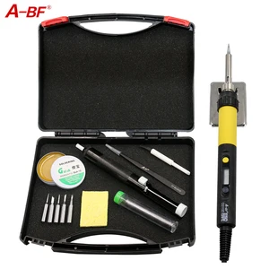 A-BF GS110D 110 Вт 836D 60 Вт паяльник Комплект 110 V 220 V с цифровым ЖК-дисплей Дисплей Температура Регулируемый жал - изображение