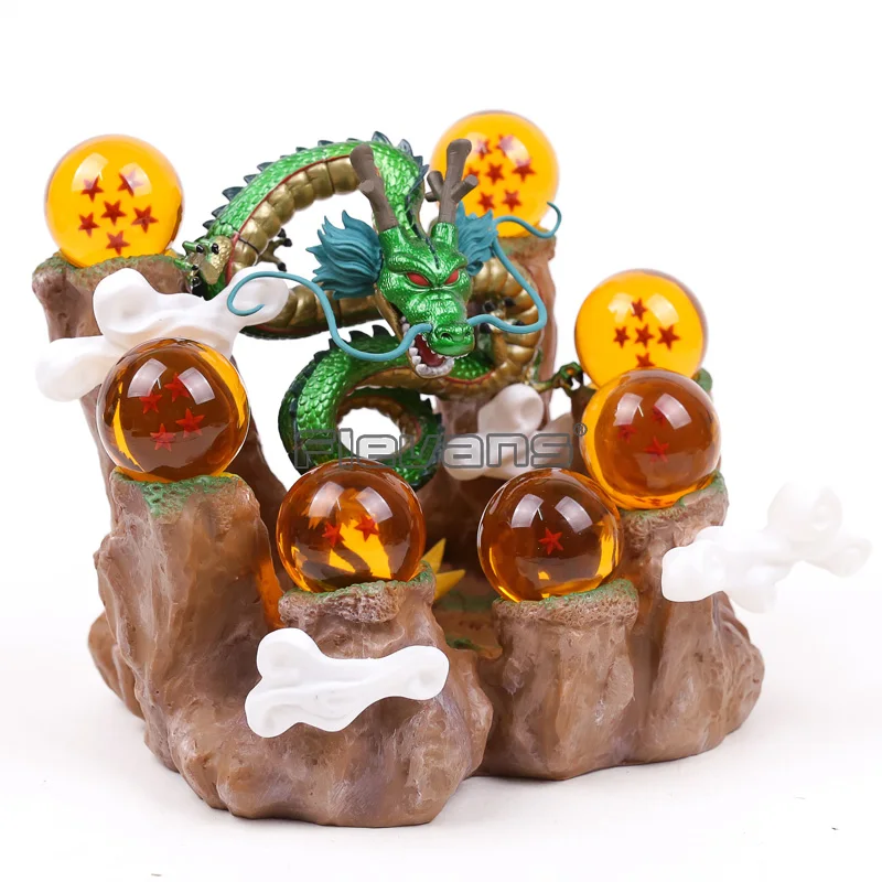 Dragon Ball Z Shenron& горный стенд и 7 хрустальных шариков ПВХ фигурка Коллекционная модель набор игрушек 6 типов