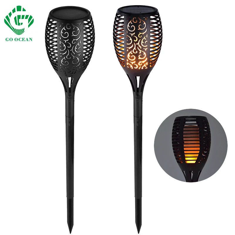 Goedkoop LED Vlam Lamp Solar Waterdicht Gazon Licht Dansen Flickering Torch Lights Tuin Outdoor Landschap Decoratieve Pad Verlichting