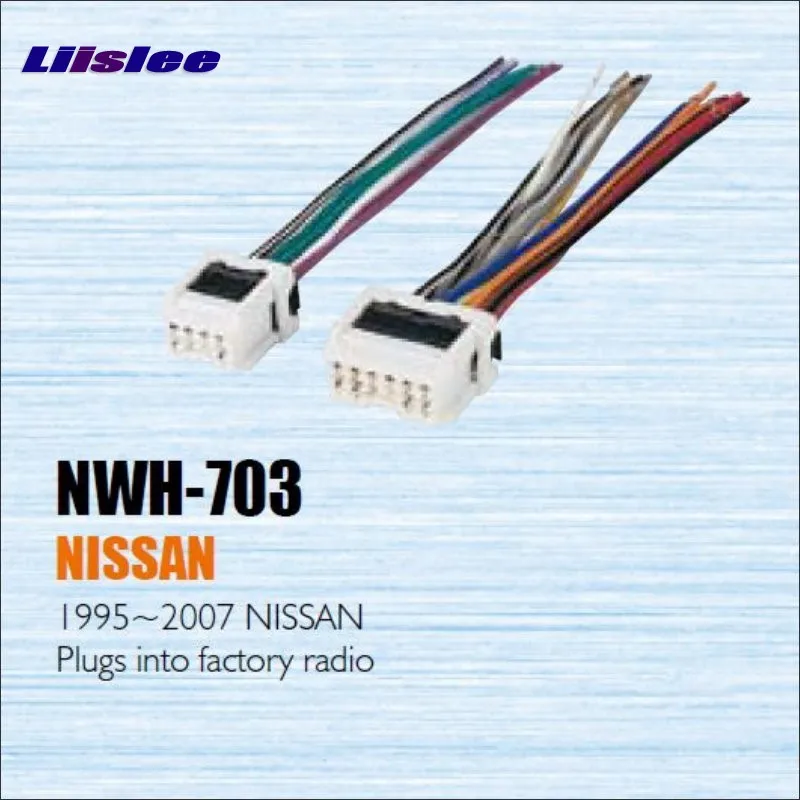 

Liislee Car CD DVD Player Power Wire Cable Plug For Nissan 1995-2007 Plugs Into Factory Radio / DIN ISO Female