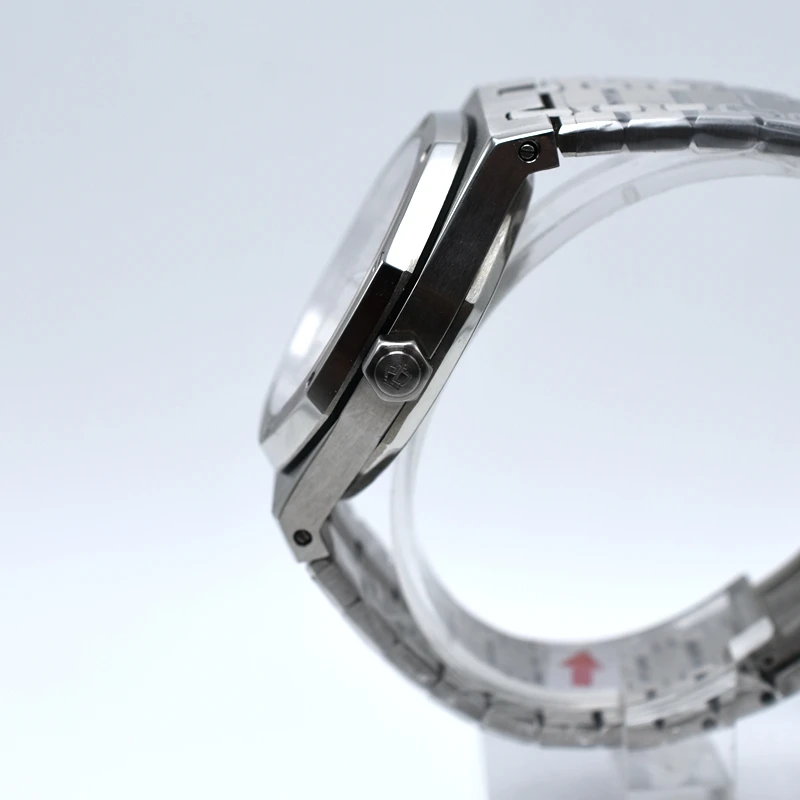 Бренд PETER LEE Роскошные полностью стальные серебряные водонепроницаемые автоматические механические мужские часы браслет циферблат 40 мм модные деловые часы