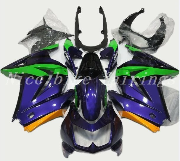 

New Injection ABS Fairing kit for Kawasaki ninja250 2008-2015 EX250 ZX250R 08 09 10 11 12 13 14 15 fairings custom green blue