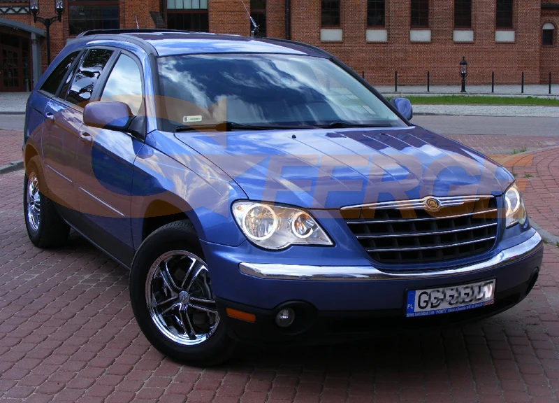 Для Chrysler nicfica 2007 2008 галогенные фары отличные ангельские глазки Ультра яркое освещение CCFL ангельские глазки комплект