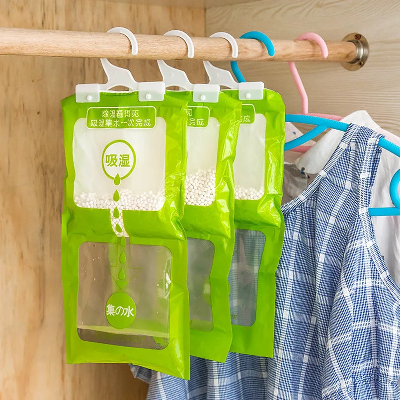 Бытовые инструменты для уборки химических веществ быть подвесной шкаф гардероб ванная комната впитывающий влагу осушитель поглотитель влаги мешок