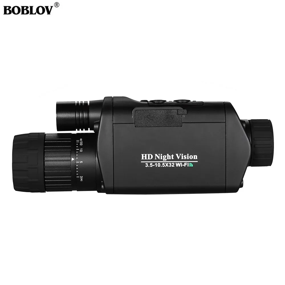 

BOBLOV WiFi Night Vision Goggles 3X Monocular Telescope Digital Vision Night 3.5-10.5 x 32 Night Vision riflescope