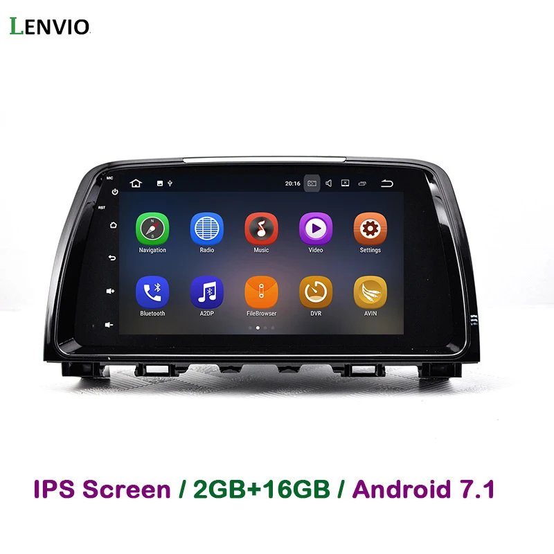 Clearance Lenvio 2GB RAM Android 7.1 CAR DVD Player For MAZDA 6 2013 2014 2015 Radio GPS Navigation multimedia Quad Core DAB+ BT WIFI IPS 0
