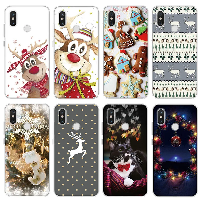 

Christmas Cartoon Cute Case for Xiaomi Redmi 5 Plus New Soft Back Cover Case TPU Silicone for Coque Xiaomi Redmi 5Plus Case