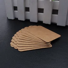 Акции 4,5x9 см крафт-бумажные Пригласительные открытки для свадьбы/вечерние/день рождения DIY пустой присутствует тег повесить качели Примечание карточки-закладки