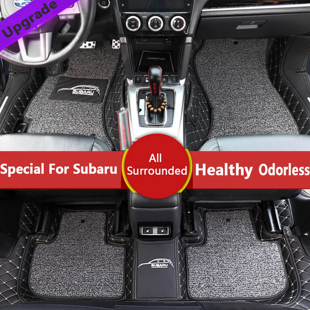 

Custom Car Floor Wire Mats Special For Subaru 5 Seats Car Styling Floor Mats Carpets For Subaru Forester Legacy Outback XV