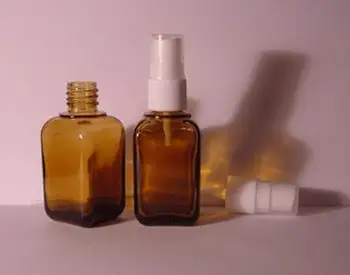 

35ml amber/brown Glass travel refillable perfume bottle with white plastic atomiser/sprayer,perfume container,perfume packing