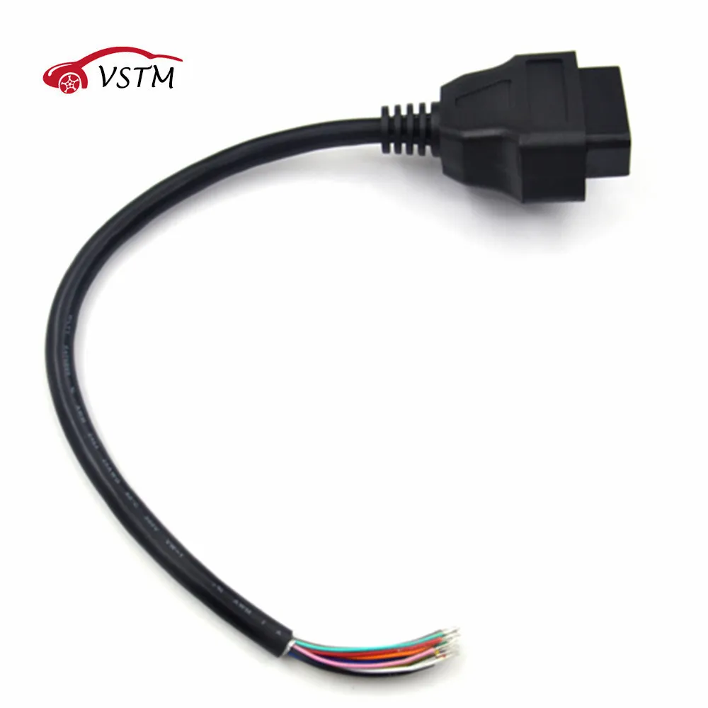

VSTM OBD OBD2 16Pin Female Extension Opening Cable Car Diagnostic Interface Connector OBD II Female Converter OBD2 Male Cable