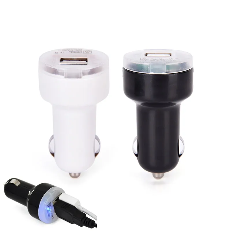 Dual USB 2 Port DC Car Charger DC 5V 2.1A  Adapter Black Cigarette Lighter  for Samsung Galaxy S6 Note 5 4  Phone Charger