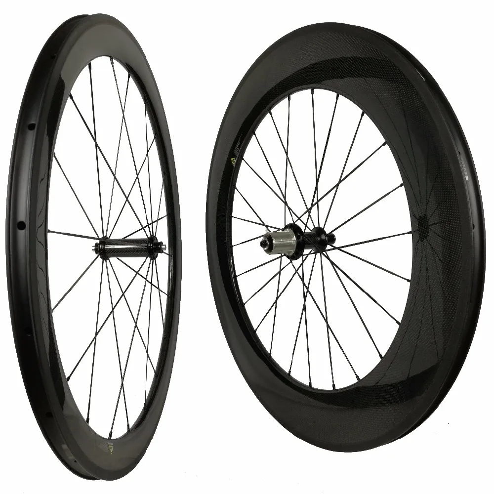700C Carbon Wheelset 50mm 88mm Carbon Road Bicycle Wheels Clincher or