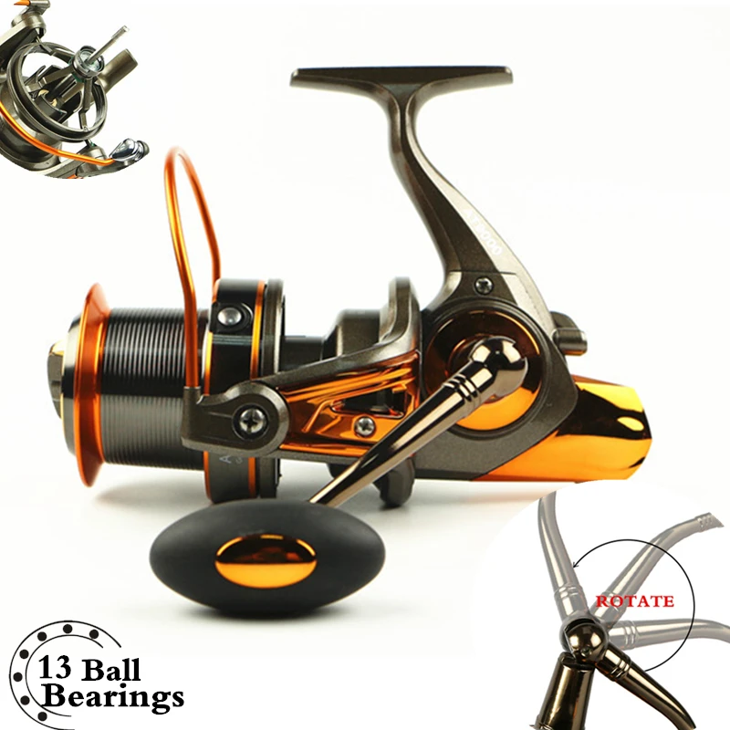 18 New Japan Manufacturing Materials 8000- 9000 Spinning Jigging Reel 13+1BB Big Trolling reel 19kg drag power saltwater reel