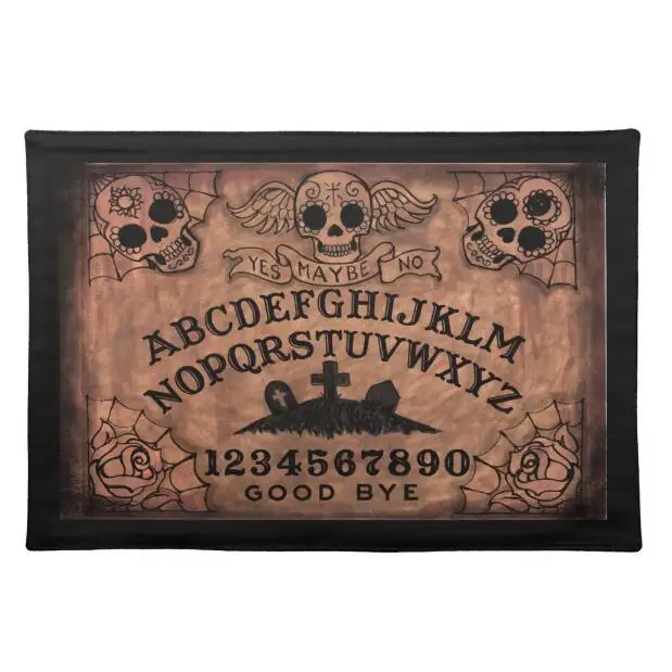 Хит, винтажный коврик для настольной игры Ouija, Придверный коврик, классный день мертвой ведьмы, напольный коврик, современный классический ковер, череп, домашний декор - Цвет: Board