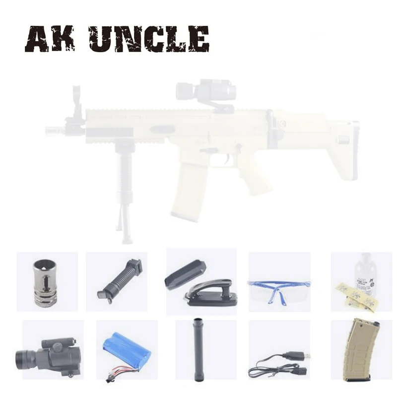 AK дядя АС со JinMing шрам V2 WBB гель Дробеструйная оригинальная коробка мяч игрушечный