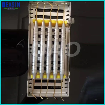 

Dental Resin filling device Dentist Teeth Clean Hygiene Picks Scaler Oral Care Luxating Root Elevator with Case Instruments Tool
