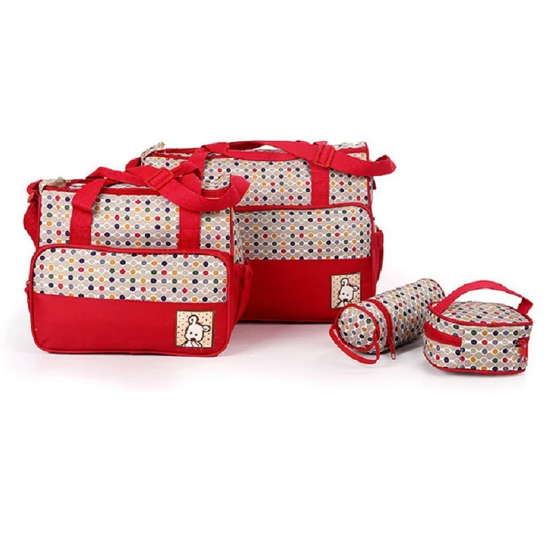 

Set 5 kits Mom bag for Baby Bottle Maternal Pocket Bag /Handbag for baby carriage trolley feeding bottle food mattress honeyco