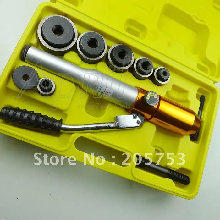 

Hydraulic hand hole punching tool with 1/2" to 2" in the 3.5mm mild sheet TP-8C